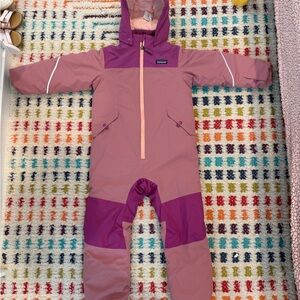 Patagonia Snow Pile Two-Tone Pink Snowsuit